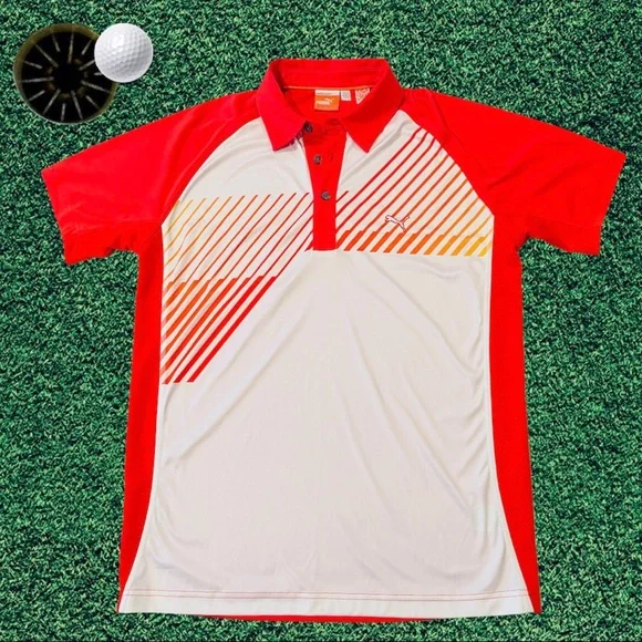 VINTAGE UNIQUE Puma Polo Shirt - Picture 1 of 10